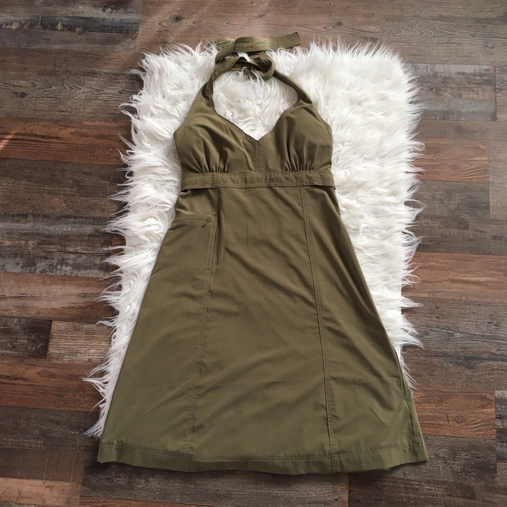 Athleta Pack Everywhere Tan Dress Sz 8p